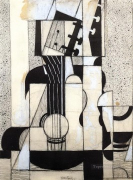  guitarra Arte - naturaleza muerta con guitarra 1913 Juan Gris